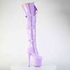 Pleaser - FLAMINGO3028 Plateau Overknee Laarzen - Paars Product image